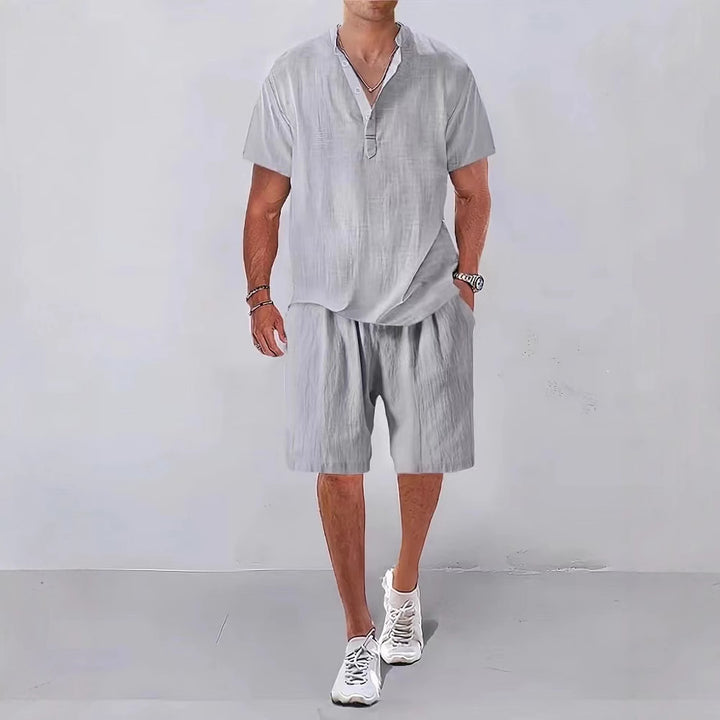 Men Casual Relaxed Fit Linen Set Lune London