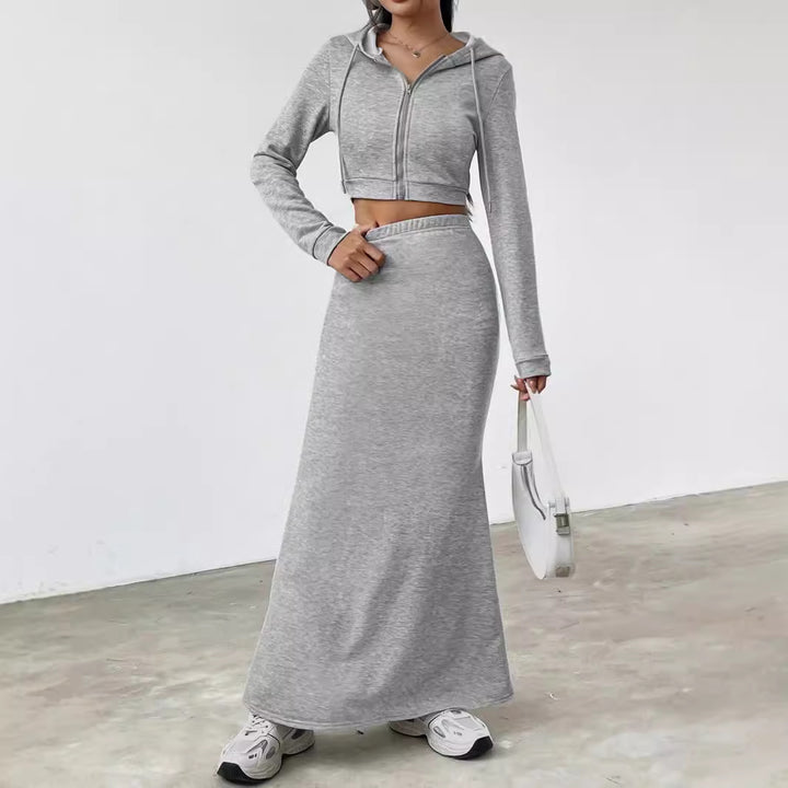 Lune London women's hoodie set and maxi skirt