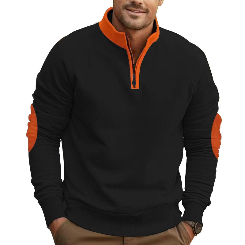 Men's functional sweatshirt with high collar and zipper Lune London