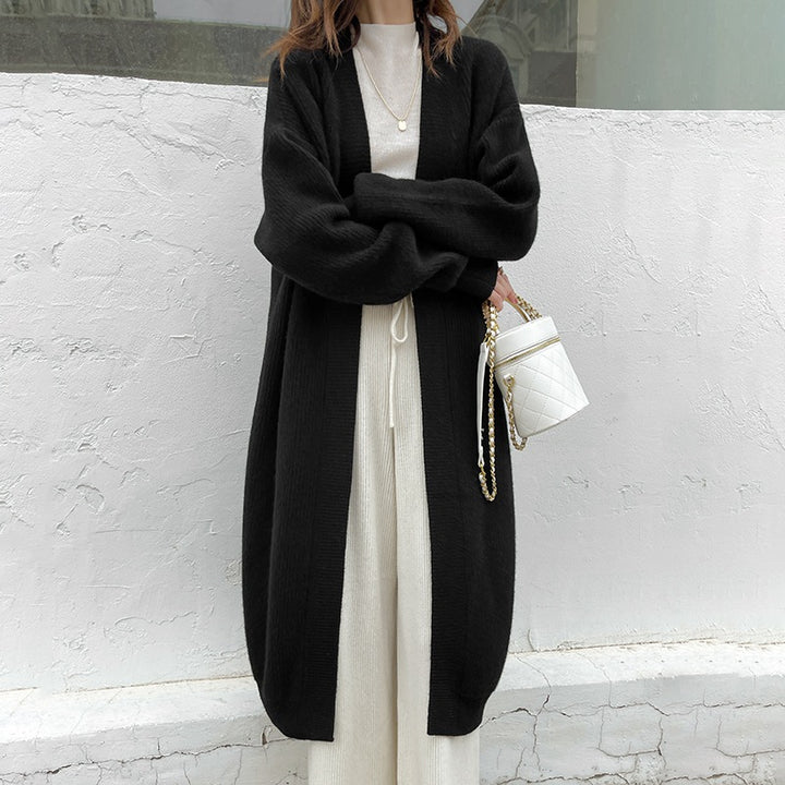 Manteau en tricot pour femmes avec coupe ample et manches volumineuses Chic & Stil