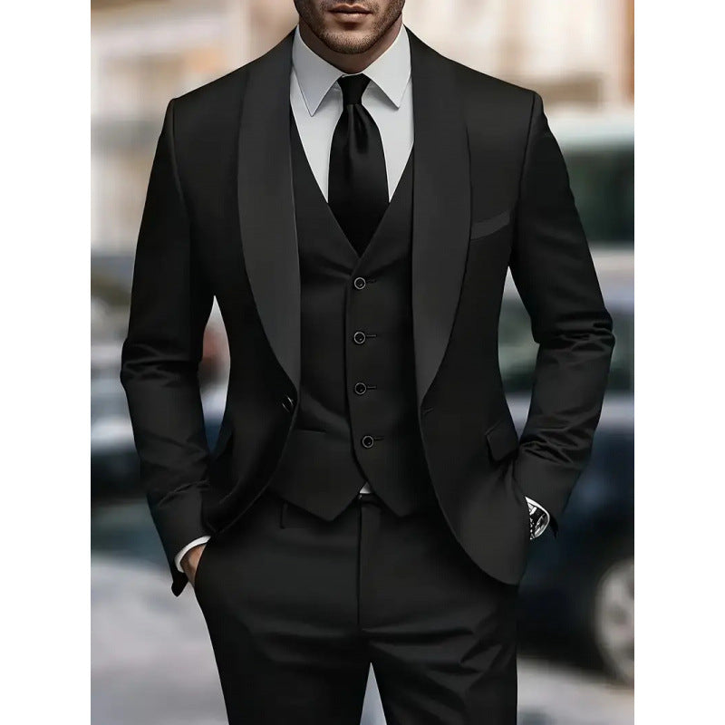 Elegant suit for men with fitted jacket and vest Lune London