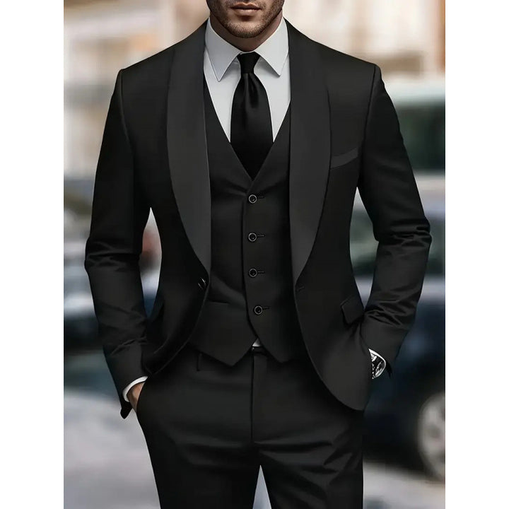 Elegant suit for men with fitted jacket and vest Lune London