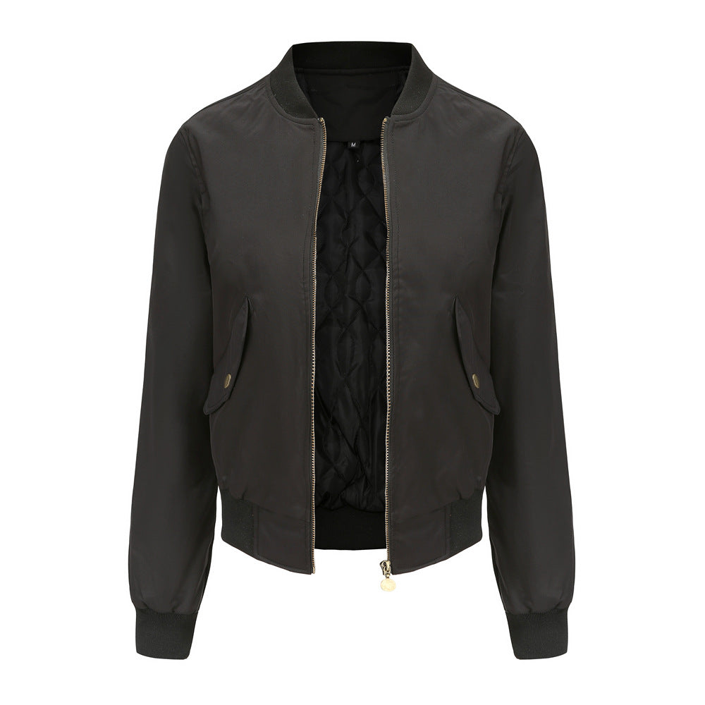 Sporty bomber jacket for women with practical pockets Lune London