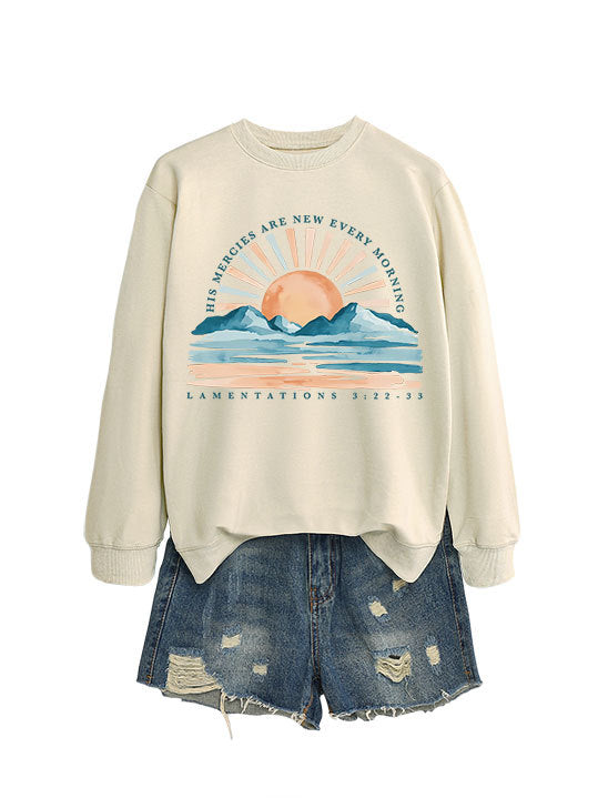 Sweatshirt pour femmes avec design inspirant de lever de soleil et coupe décontractée Chic & Stil
