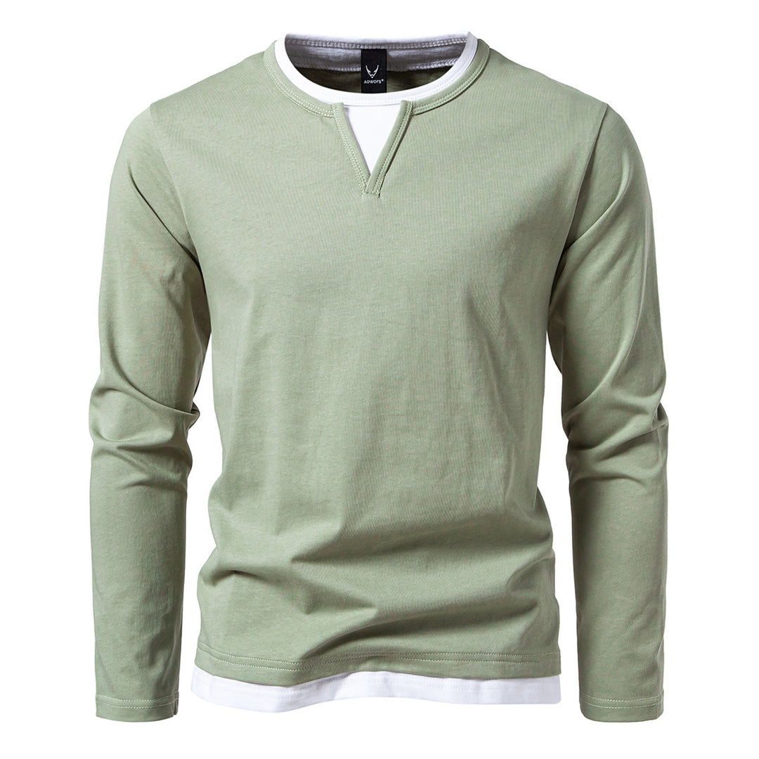 Long sleeve shirt for men with innovative collar Lune London