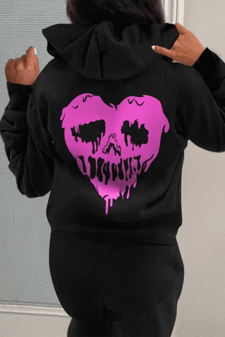 Men's hoodie with a unique skull design Lune London