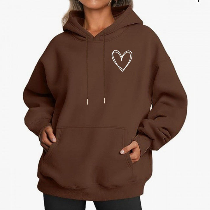 Women's hoodie with cool heart motif Chic & Stil