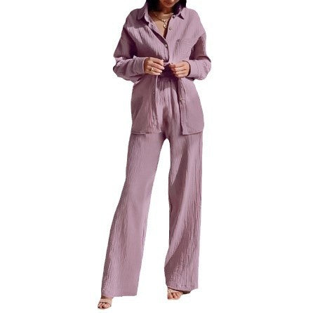 Ladies Casual two-piece set in lightweight material with a loose fit Lune London