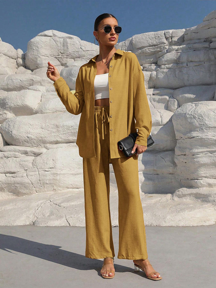 Women casual and elegant linen set with relaxed fit Lune London