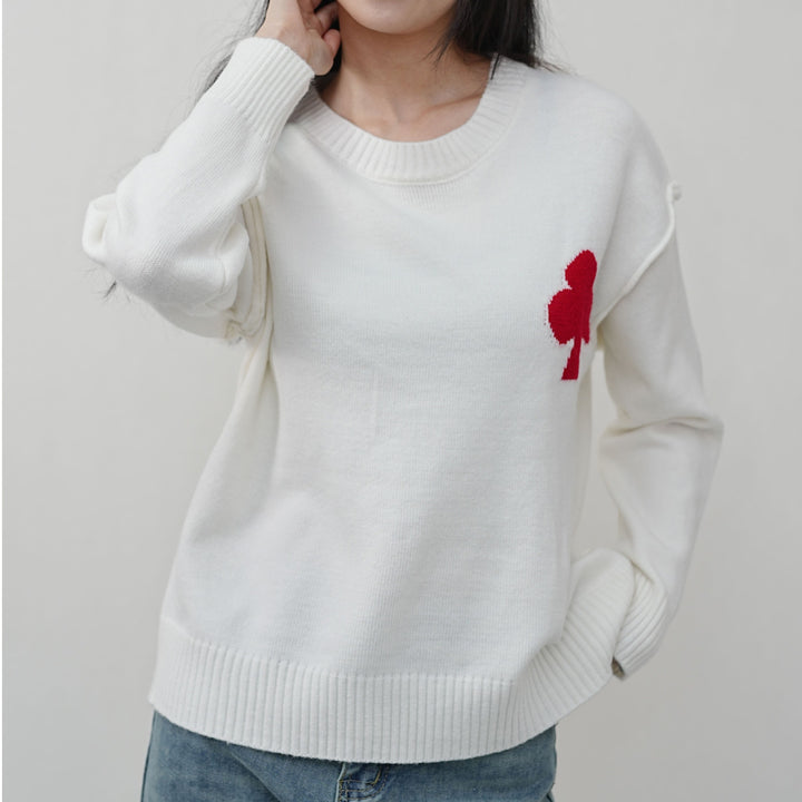 Soft sweater for ladies with decorative pattern Lune London