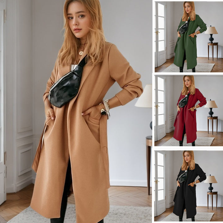 Trendy long jacket for women with practical pockets Lune London