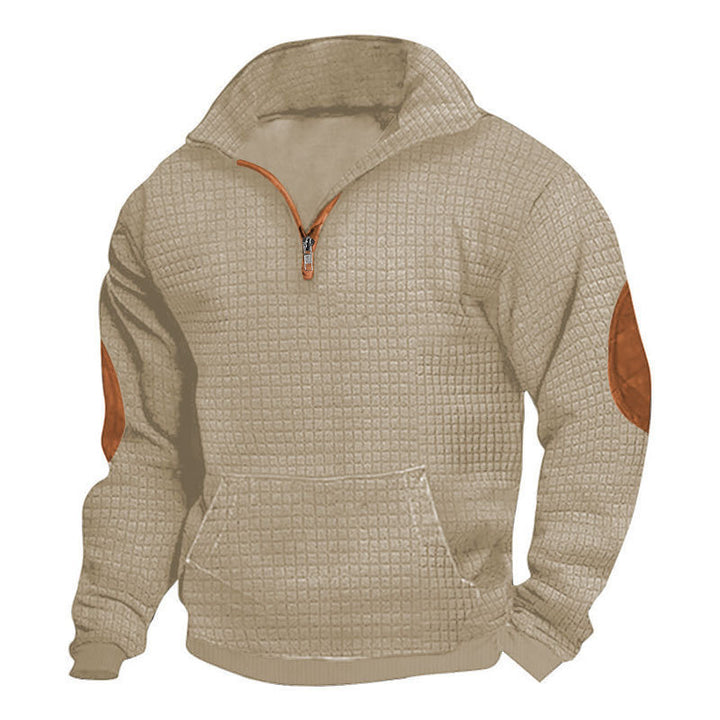 Sporty hooded sweater for men with structured design and practical pockets Lune London