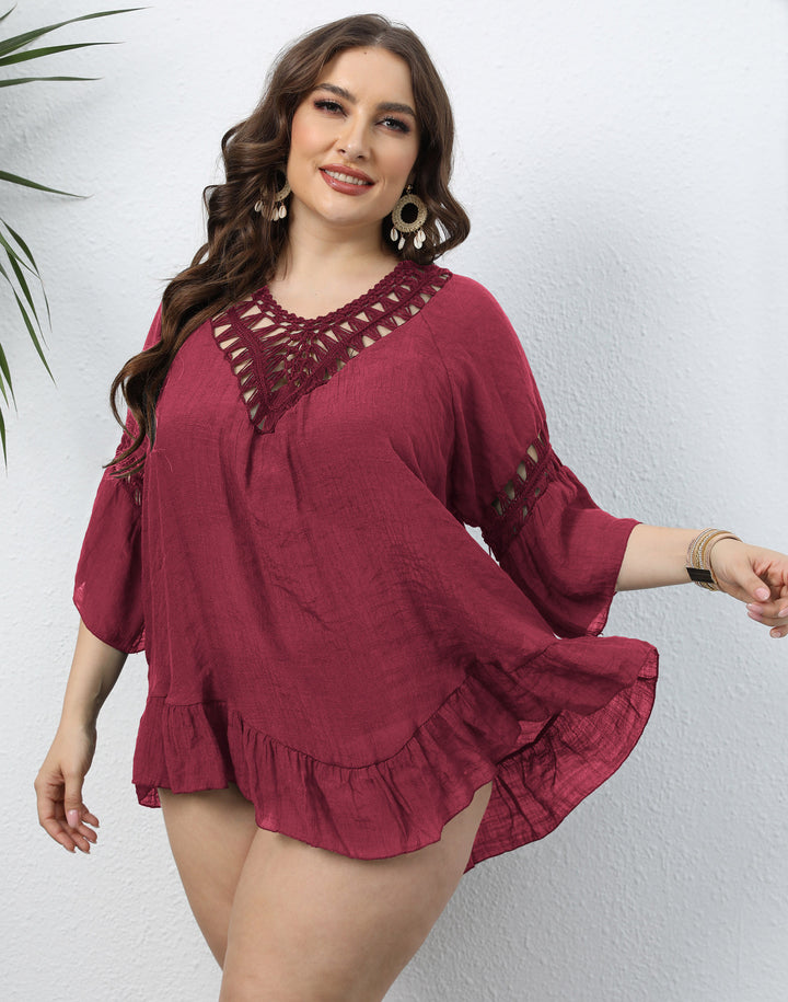 Women Elegant Crochet Cover Tunic Lune London