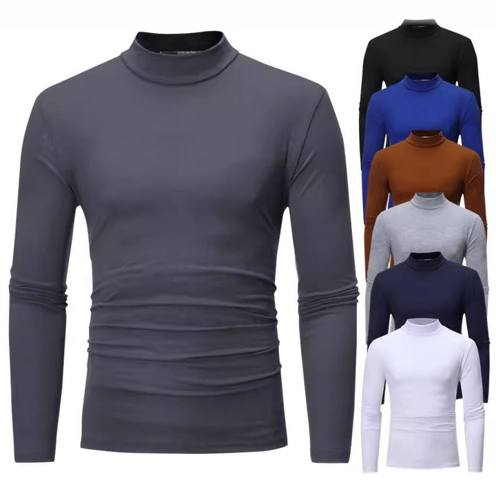 Men's Elegant Turtleneck T-Shirt Made Of Soft Jersey Lune London