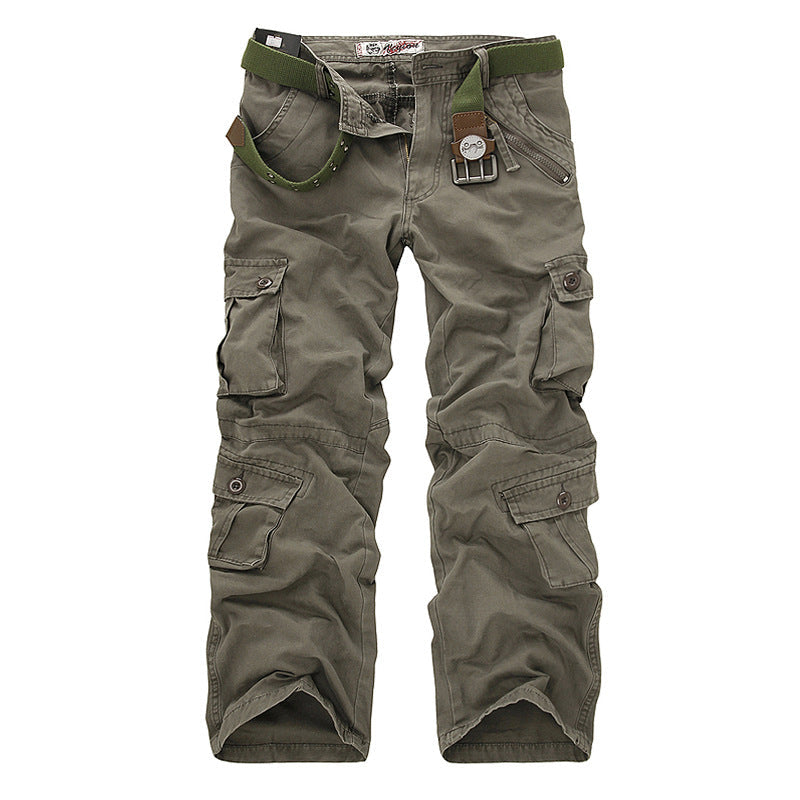 Men's Cargo Pants with Elastic Waistband and Versatile Pockets Lune London
