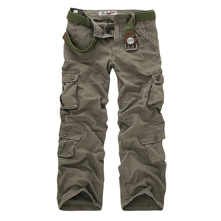 Men's Cargo Pants with Elastic Waistband and Versatile Pockets Lune London