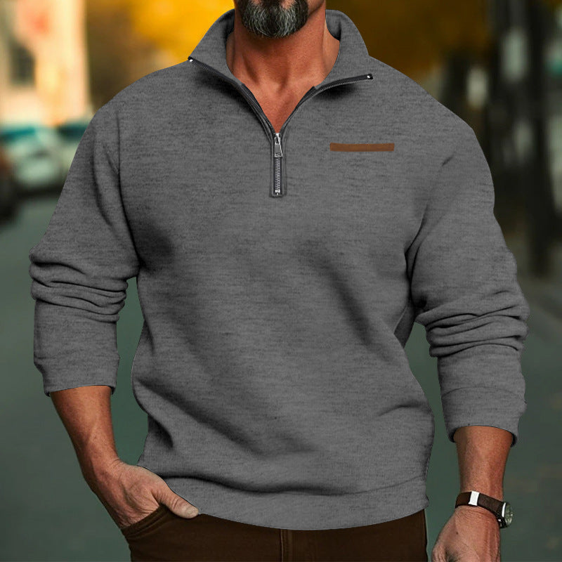 Men's Fleece Sweatshirt with Zipper Lune London