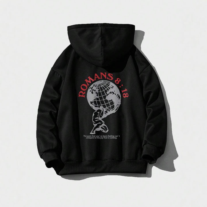 Women's hoodie with inspiring world motif and high-quality print Chic & Stil