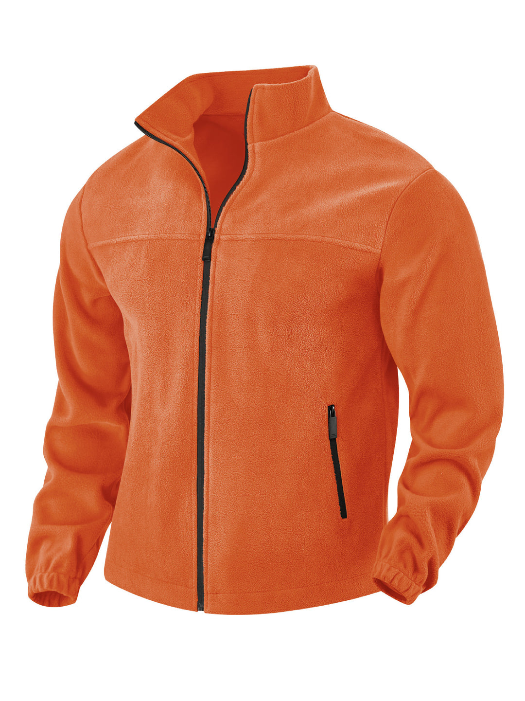 Fleece jacket for men with practical pockets and high collar Lune London