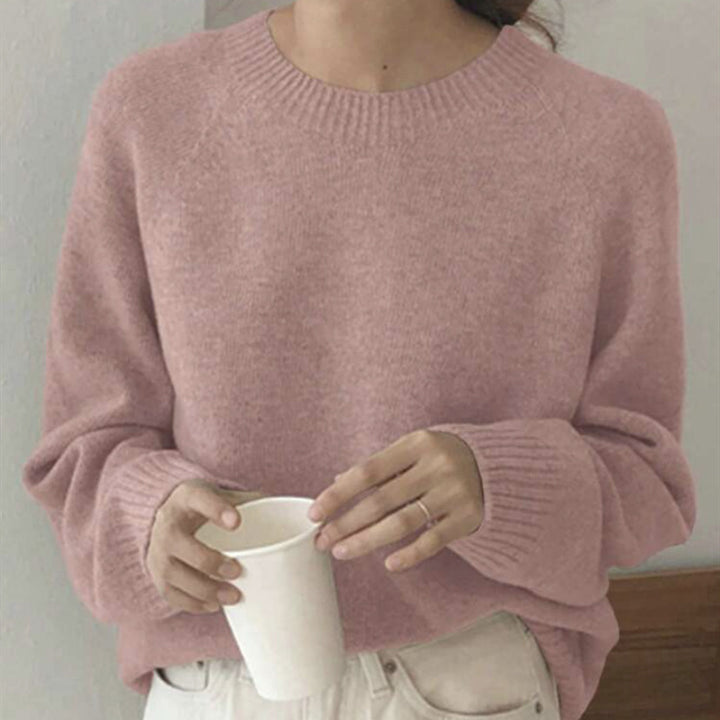 Ladies Comfortable Round Neck Sweater in High-Quality Fabric Lune London