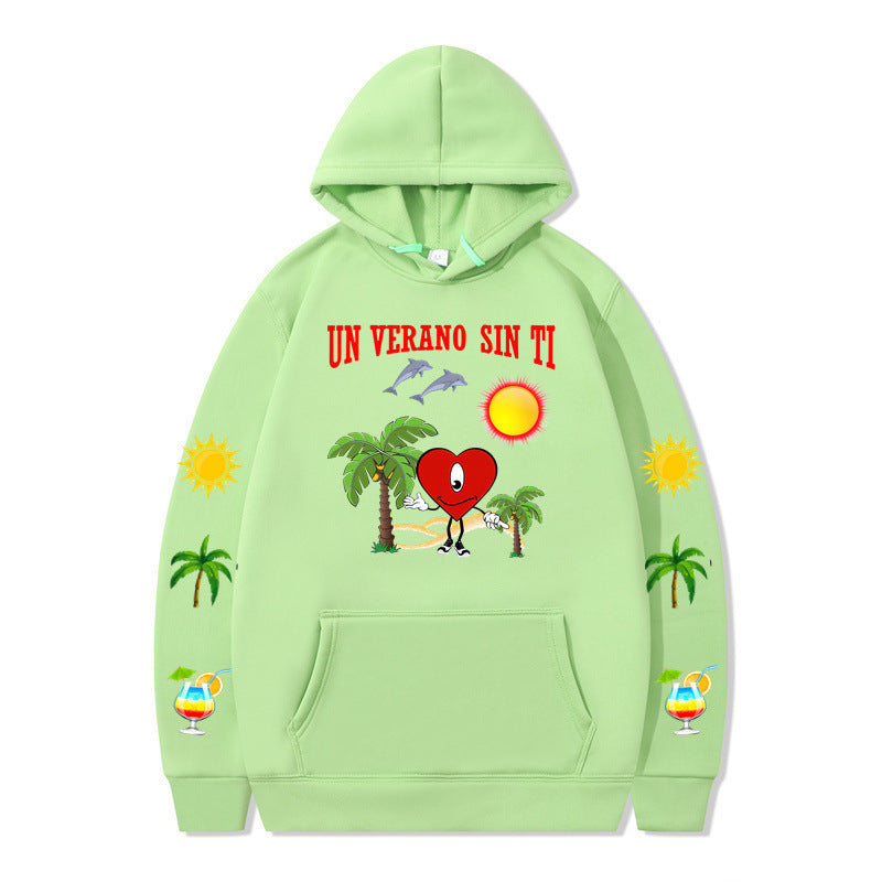 Women's hoodie with vibrant summer motif and comfortable fit Lune London