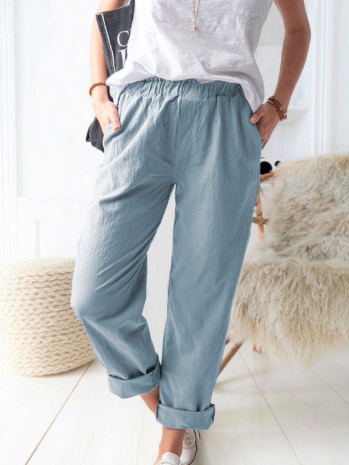 Loose linen pants for women Lune London