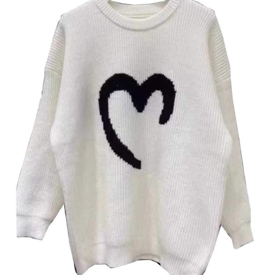 Sweat à col rond oversized pour femmes avec motif en câble texturé Chic & Stil