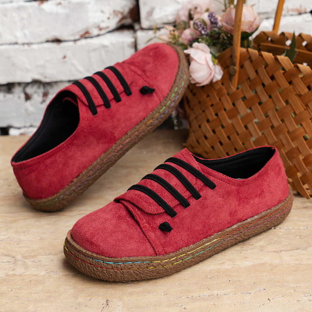 Women lightweight loafers with elastic laces and non-slip sole Lune London