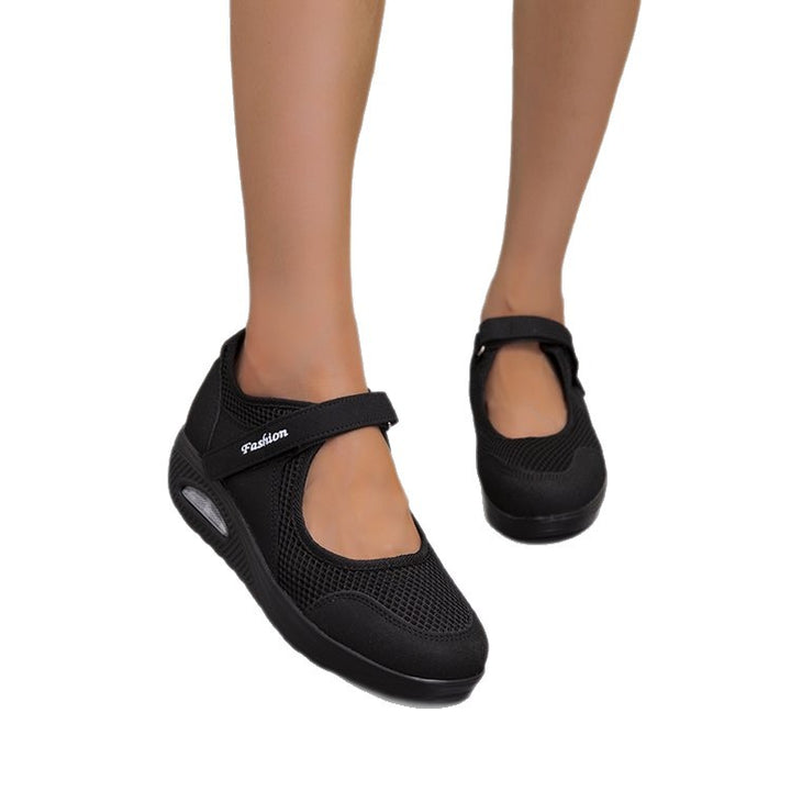 Comfortable Slip-On Sneakers for Women with Chic Breathable Mesh Structure and Style