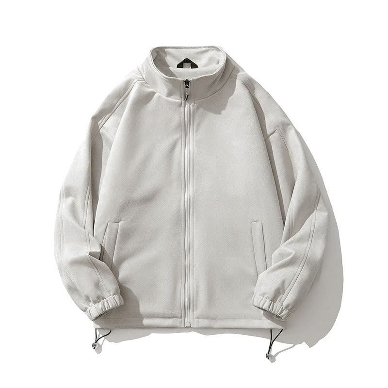 Sports fleece jacket for women with high collar and zippered side pockets Lune London