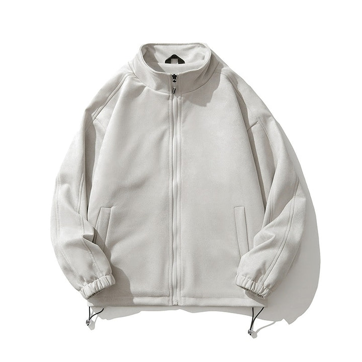 Sports fleece jacket for women with high collar and zippered side pockets Lune London