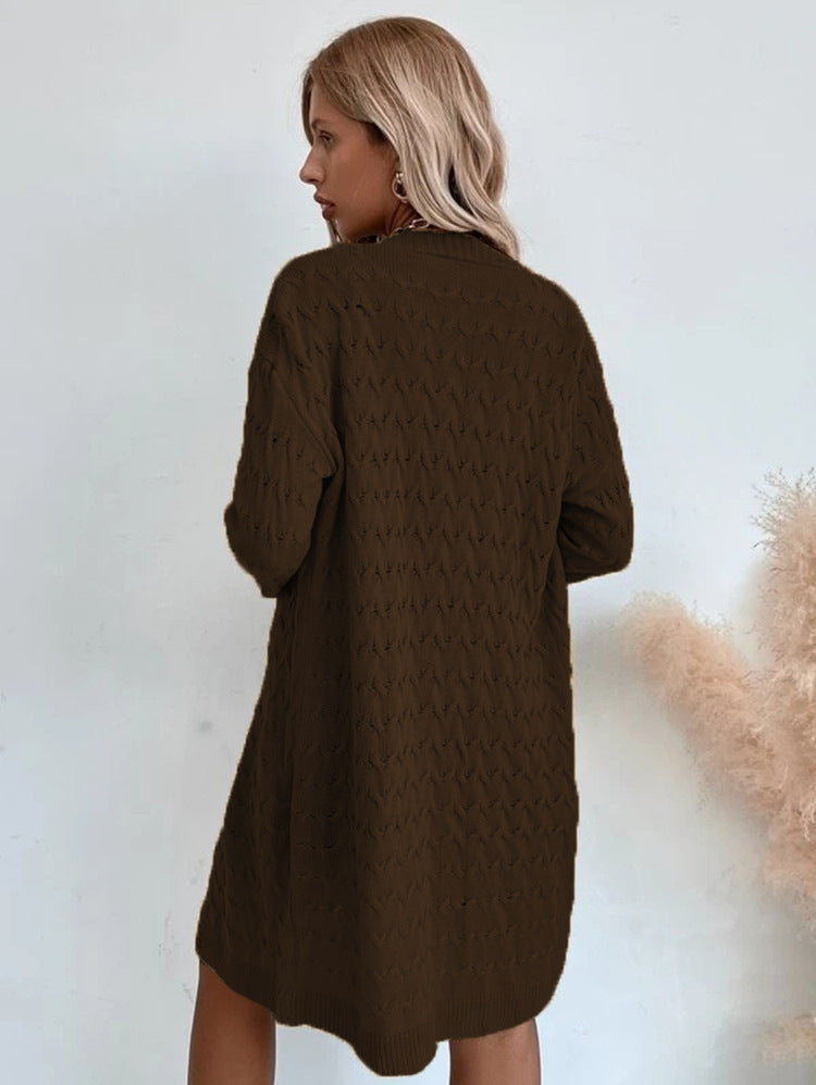 Lune London women's knit coat with structured surface