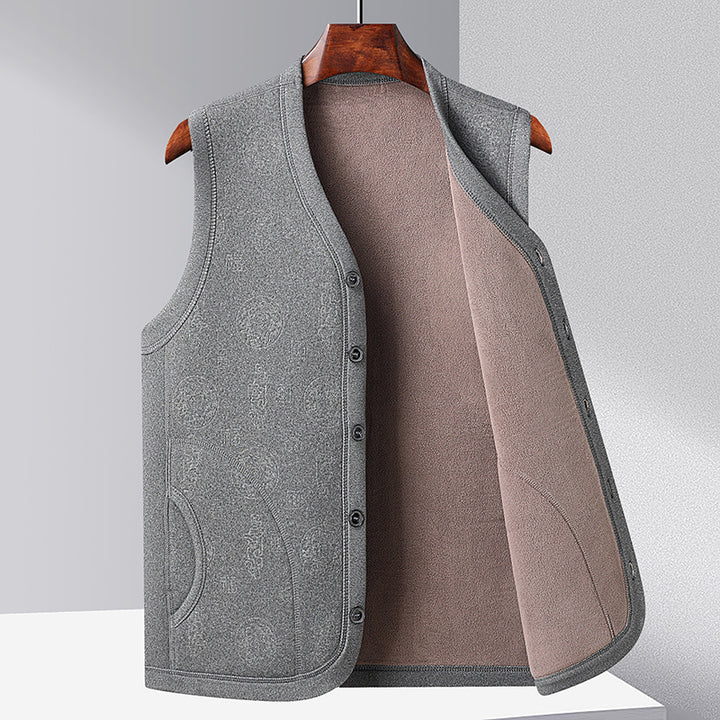 Ladies Elegant Fleece Gilet with Button Placket and Practical Pockets Lune London