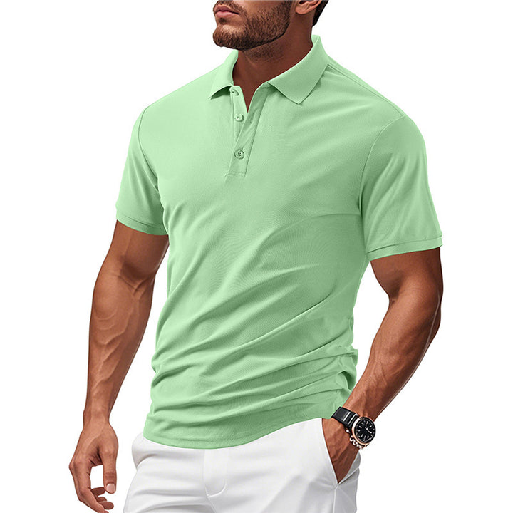Men's polo in functional breathable material with a modern cut Lune London