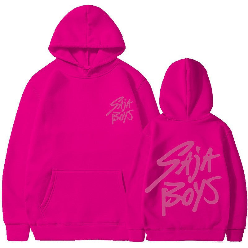 Women's hoodie with distinctive lettering and kangaroo pocket Chic & Stil