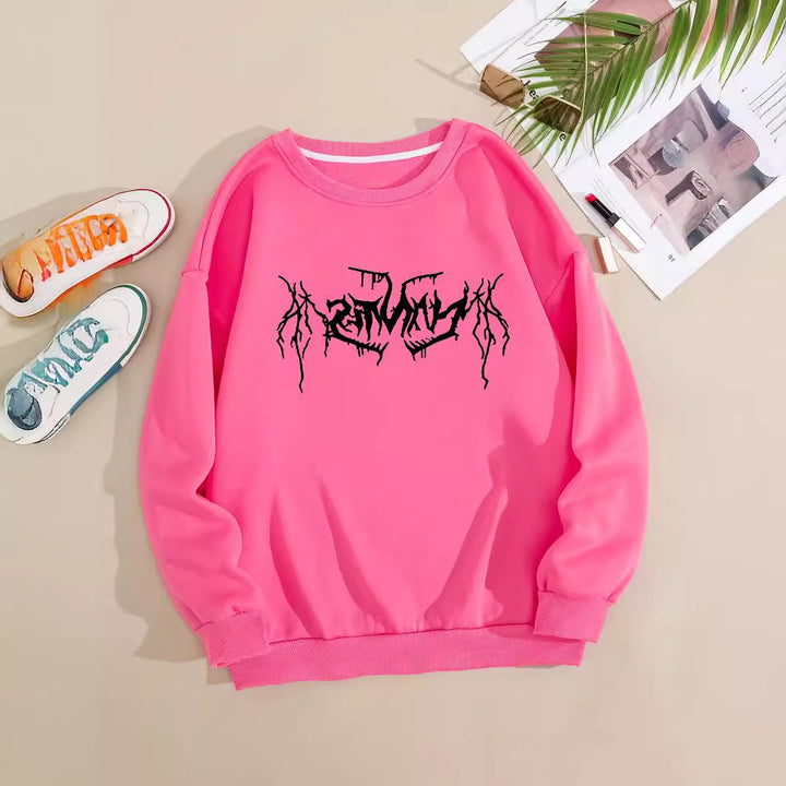 Women's casual sweatshirt with modern graphic design Chic & Stil