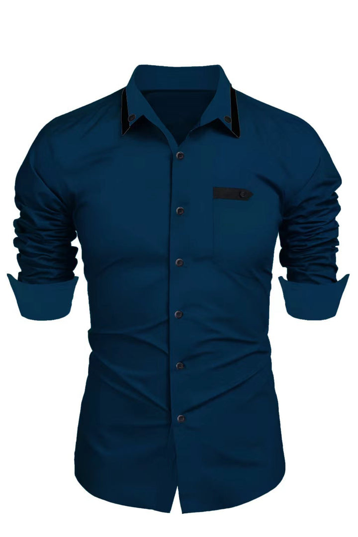 Elegant long sleeve shirt for men with button closure Chic und Stil