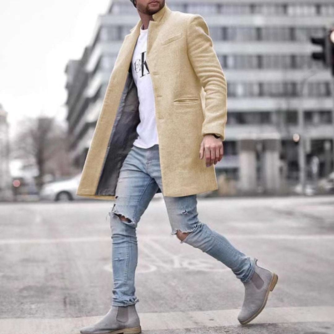 Men's Elegant Long Coat Lune London
