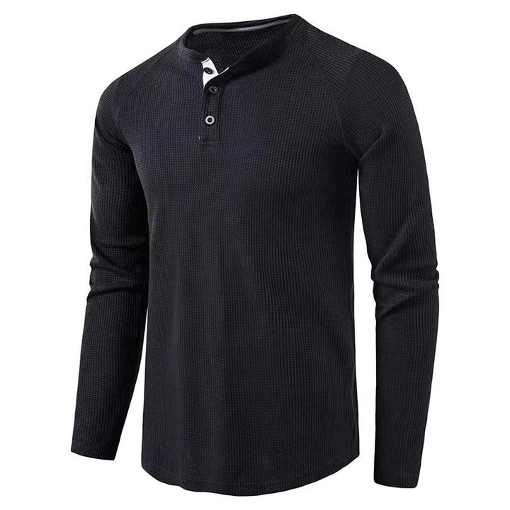 Men's long sleeve shirt with elegant button placket and structured design Lune London