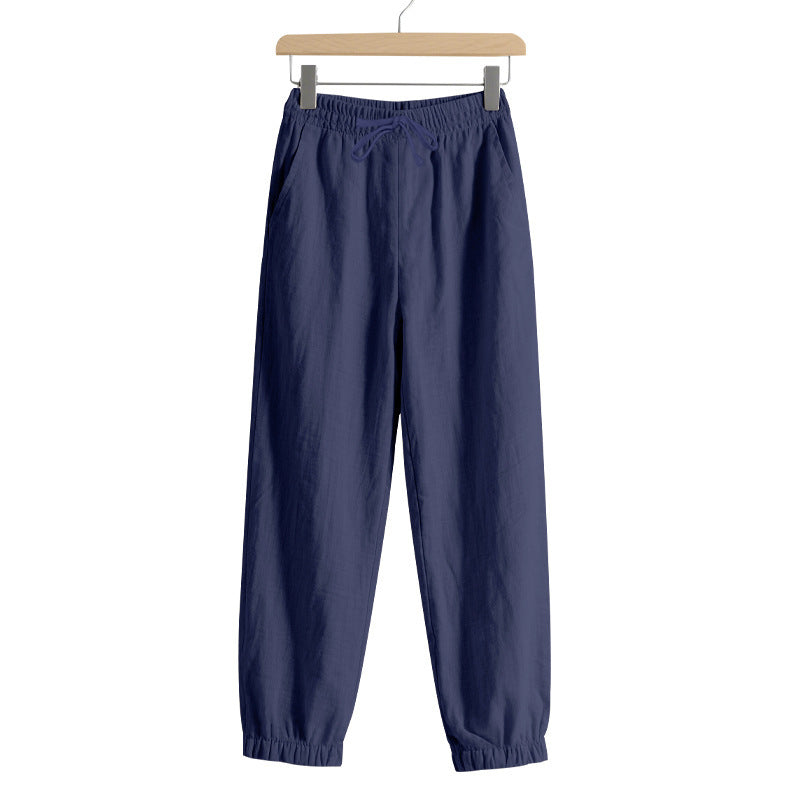Men's leisure jogger pants with elastic waistband and side pockets Lune London
