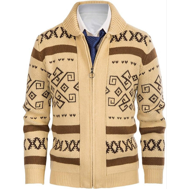 Ladies cardigan with modern pattern Lune London