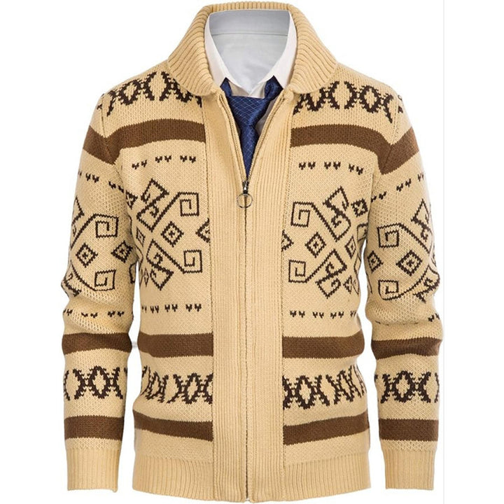 Ladies cardigan with modern pattern Lune London