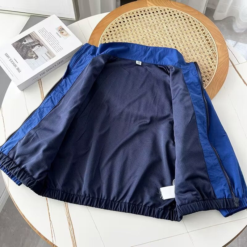 Veste féminine légère de transition avec col montant Chic & Stil
