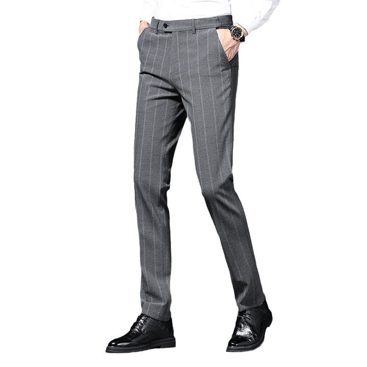 Lune London striped elegant suit pants for men