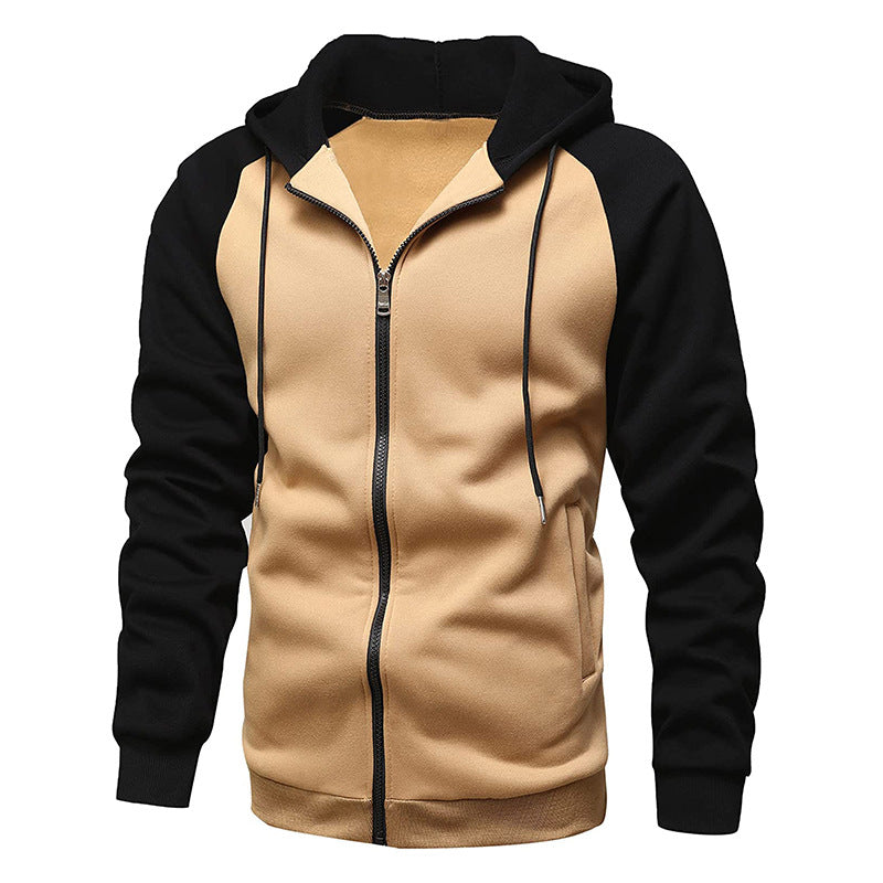 Casual hooded jacket for men with contrasting sleeves Lune London
