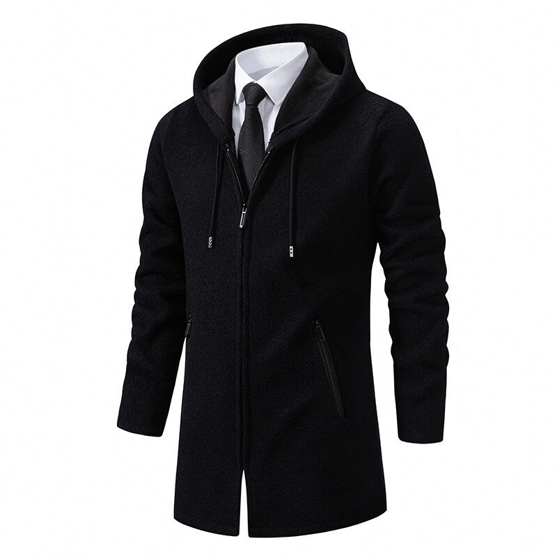 Men's urban jumpsuit in stylish hooded jacket with chic zipper Lune London