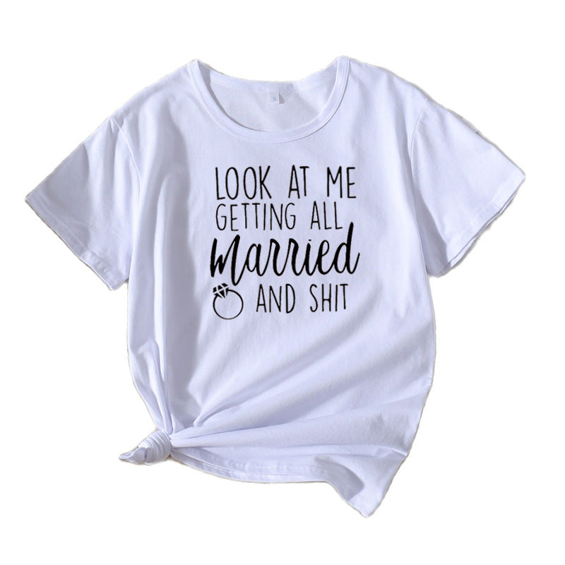 Ladies Casual Wedding Humor T-shirt Lune London