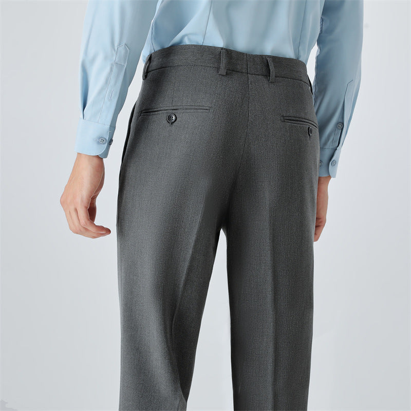Elegant suit trousers for men with a slim fit and fine pattern Lune London