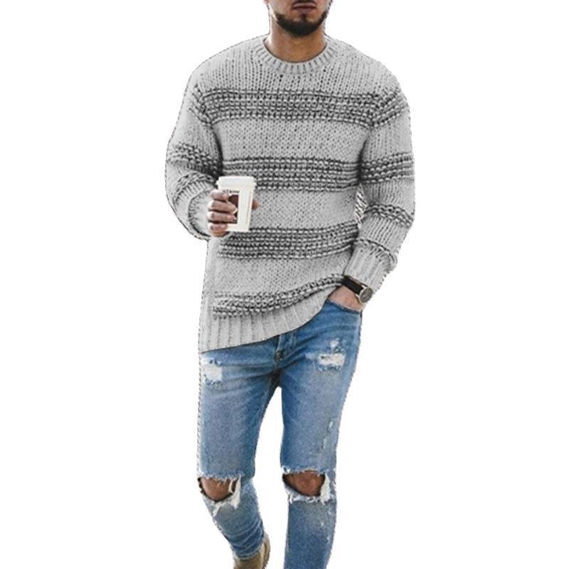 Lune London | Men's knitted sweater with textured pattern and modern cut