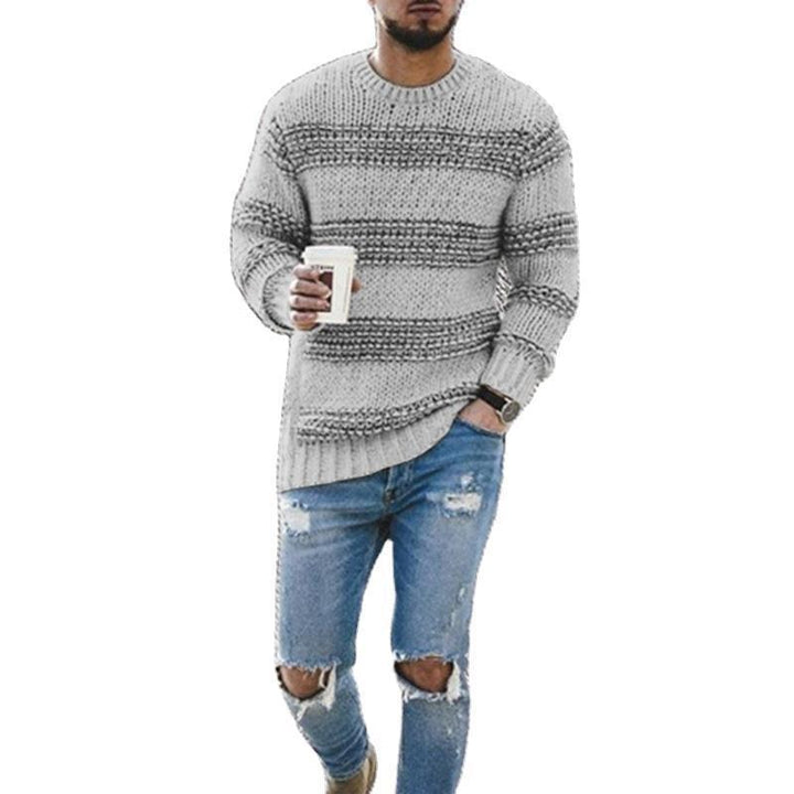 Lune London | Men's knitted sweater with textured pattern and modern cut